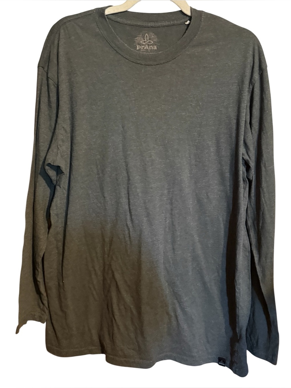 Prana long sleeve everyday neutral workout yoga shirt extra large xl unisex top